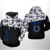 Indianapolis Colts NFL Camo Veteran Team 3D Printed Hoodie/Zipper Hoodie