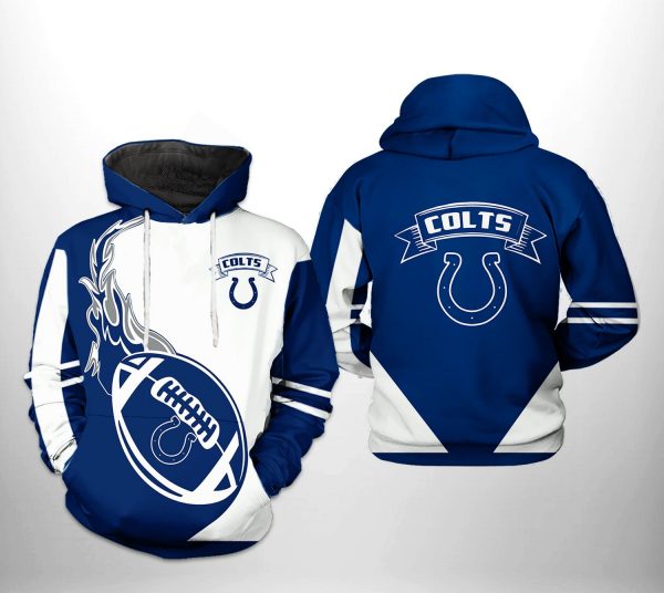 Indianapolis Colts NFL Classic 3D Printed Hoodie/Zipper Hoodie
