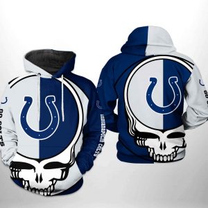 Indianapolis Colts NFL Grateful Dead 3D Printed Hoodie/Zipper Hoodie