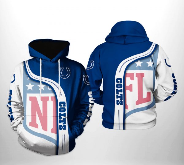 Indianapolis Colts NFL Team 3D Printed Hoodie/Zipper Hoodie