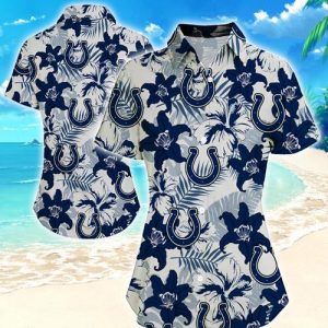 Indianapolis Colts Women Hawaiian Shirt Summer Button Up