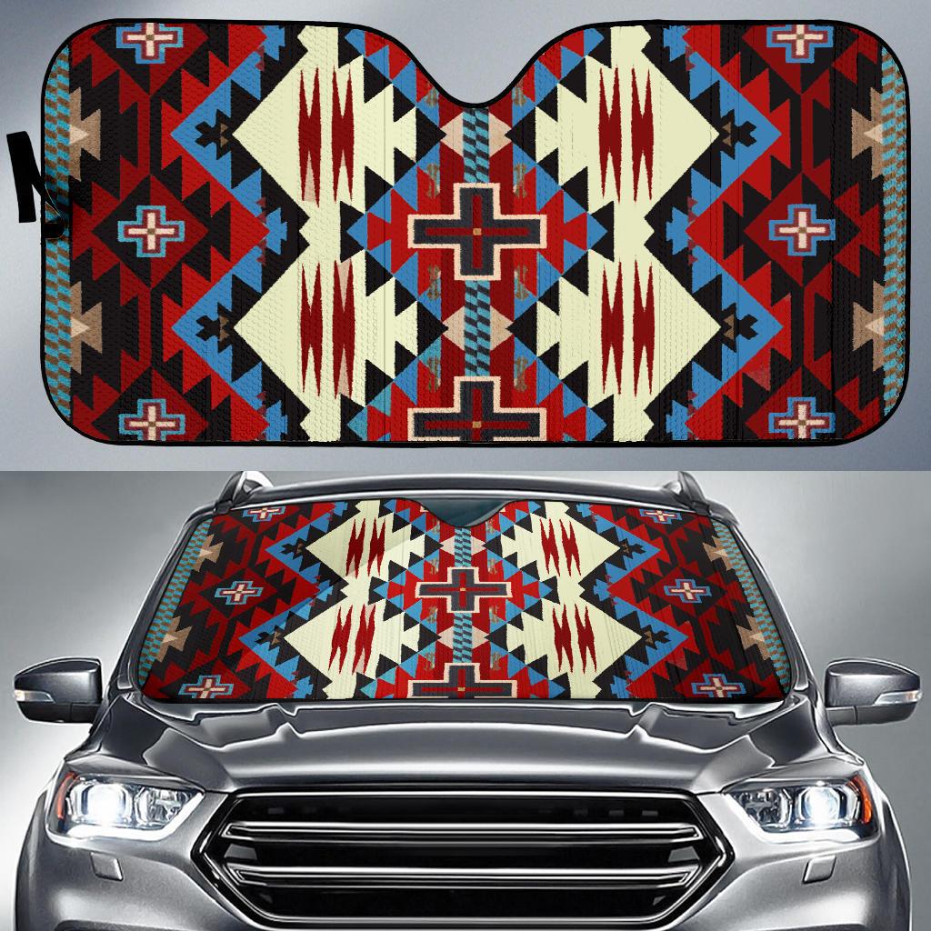 Indigenous Art Native American Design Autosun Shades Car Auto Sun Shade Indigenous Art Native American Design Autosun Shades Car Auto Sun Shade