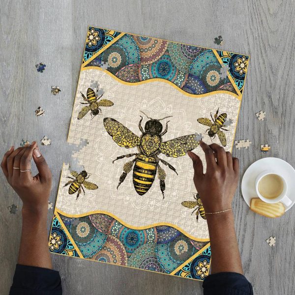 Insects, Bees Pattern Jigsaw Puzzle Set