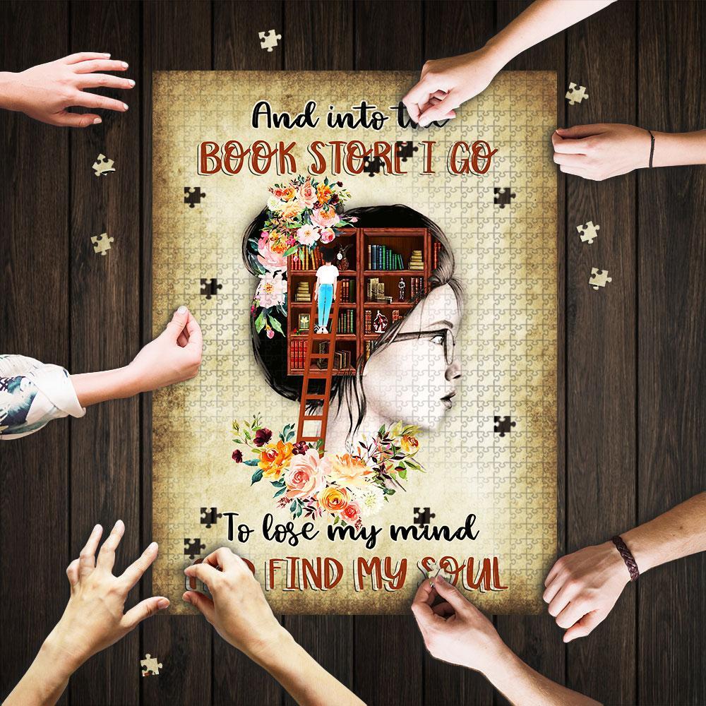 Into The Book Store I Go To Lose My Mind And Find My Soul Jigsaw Puzzle Set Into The Book Store I Go To Lose My Mind And Find My Soul Jigsaw Puzzle Set