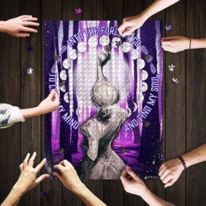 Into The Forest I Go Phases Of The Moon Jigsaw Puzzle Set