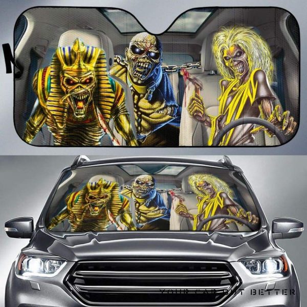 Iron Maiden Auto Sun Shades 2020 Car Auto Sun Shade