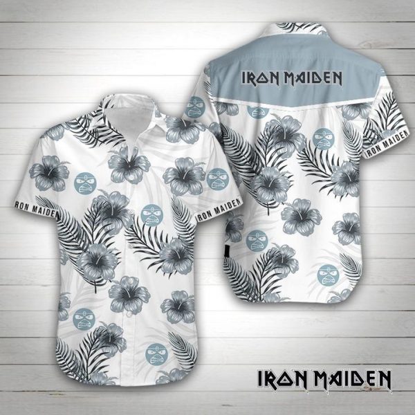 Iron Maiden Band Hawaiian Shirt Summer Button Up