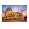 Italy Ancient Colosseum Rome Sunset Jigsaw Puzzle Set