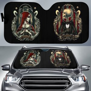 Jack And Sally Nightmare Before Christmas Car Auto Sun Shade