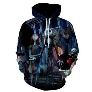 Jack Skellington 3D Printed Hoodie/Zipper Hoodie