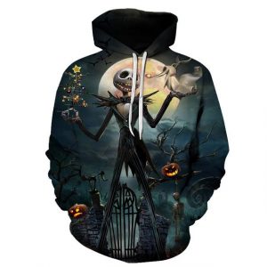 Jack Skellington 3D Printed Hoodie/Zipper Hoodie