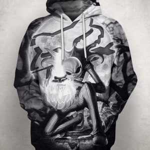 Jack Skellington 3D Printed Hoodie/Zipper Hoodie