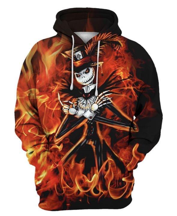 Jack Skellington 3D Printed Hoodie/Zipper Hoodie Jack Skellington 3D Printed Hoodie/Zipper Hoodie