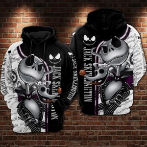 Jack Skellington 3D Printed Hoodie/Zipper Hoodie