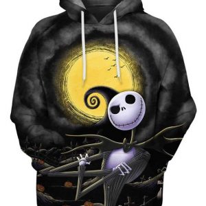 Jack Skellington 3D Printed Hoodie/Zipper Hoodie