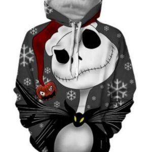 Jack Skellington 3D Printed Hoodie/Zipper Hoodie