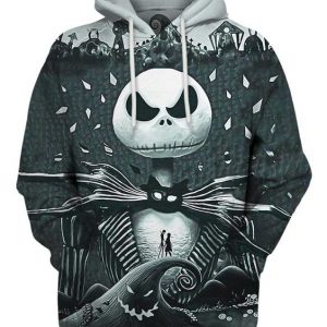 Jack Skellington 3D Printed Hoodie/Zipper Hoodie