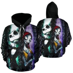 Jack Skellington 3D Printed Hoodie/Zipper Hoodie