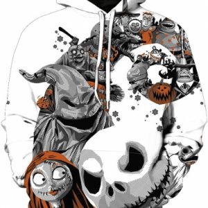 Jack Skellington 3D Printed Hoodie/Zipper Hoodie