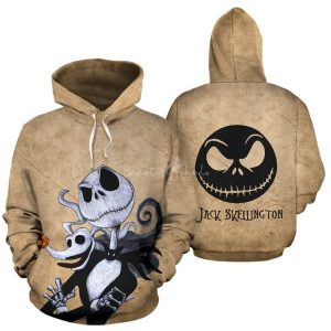 Jack Skellington 3D Printed Hoodie/Zipper Hoodie