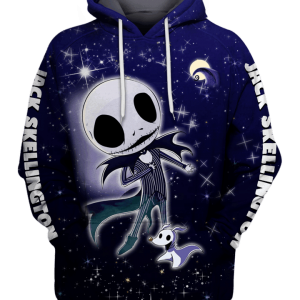 Jack Skellington 3D Printed Hoodie/Zipper Hoodie