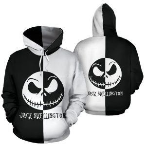 Jack Skellington 3D Printed Hoodie/Zipper Hoodie