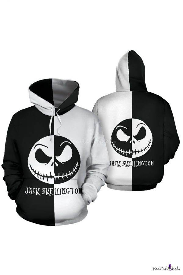 Jack Skellington 3D Printed Hoodie/Zipper Hoodie Jack Skellington 3D Printed Hoodie/Zipper Hoodie