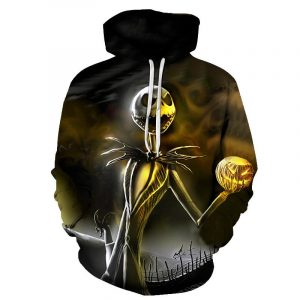 Jack Skellington 3D Printed Hoodie/Zipper Hoodie