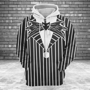 Jack Skellington Costume 3D Printed Hoodie/Zipper Hoodie