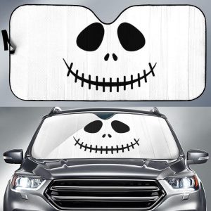 Jack Skellington Face Car Auto Sun Shade