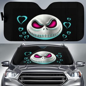 Jack Skellington Head Car Auto Sun Shade