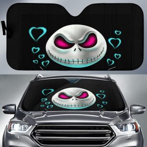 Jack Skellington Heads Car Auto Sun Shade