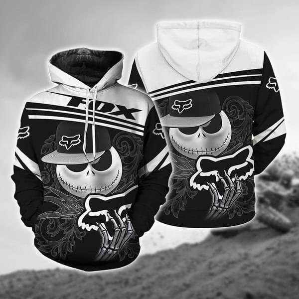 Jack Skellington Love Fox Racing Dirt Bike Motorcross 3D Printed Hoodie/Zipper Hoodie Jack Skellington Love Fox Racing Dirt Bike Motorcross 3D Printed Hoodie/Zipper Hoodie