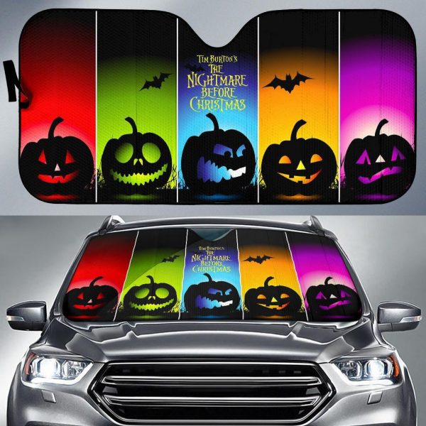 Jack Skellington Pumpkin King Car Auto Sun Shade