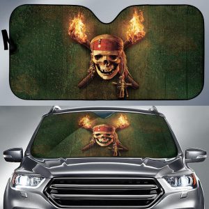 Jack Sparrow Skull Art Movie Car Auto Sun Shade