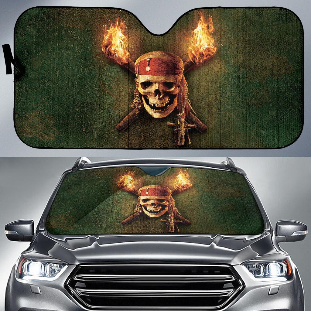 Jack Sparrow Skull Art Movie Car Auto Sun Shade Jack Sparrow Skull Art Movie Car Auto Sun Shade