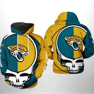 Jacksonville Jaguars NFL Grateful Dead 3D Printed Hoodie/Zipper Hoodie
