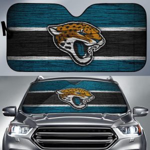 Jacksonville Jaguars Wooden Background Car Auto Sun Shade