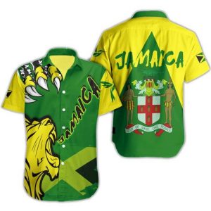 Jamaica Hawaiian Shirt Summer Button Up