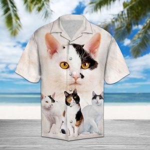 Japanese Bobtail Great Hawaiian Shirt Summer Button Up