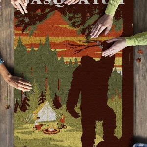 Jasper National Park, Canada Home Of Sasquatch Jigsaw Puzzle Set