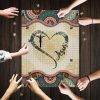 Jesus Vintage Mandala Jigsaw Puzzle Set