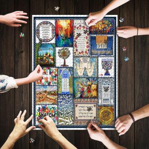 Jewish Blessings Jigsaw Puzzle Set