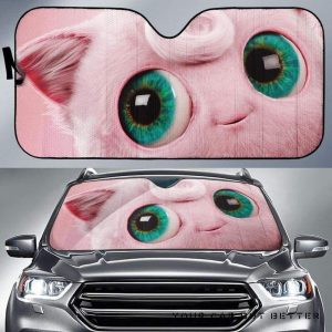 Jigglypuff Detective Pikachu Pokemon Car Auto Sun Shade