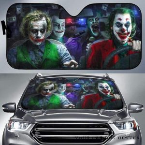 Joker Brother Driving Car Auto Sun Shade