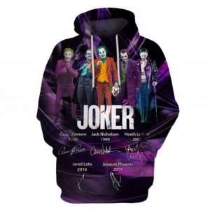 Joker Legends Character Signature 3D Printed Hoodie/Zipper Hoodie