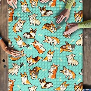 Jolly Corgis Jigsaw Puzzle Set