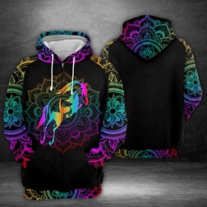 Jumping Horse 3D Printed Hoodie/Zipper Hoodie