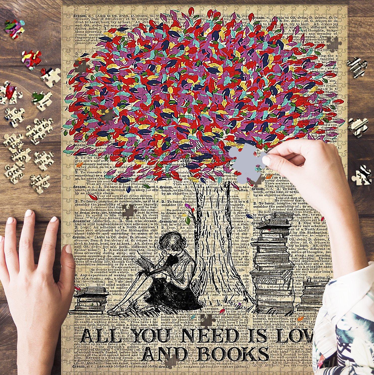 Just A Firl Who Loves Books Jigsaw Puzzle Set Just A Firl Who Loves Books Jigsaw Puzzle Set