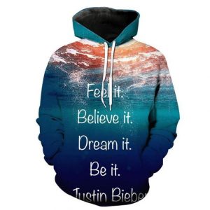 Justin Bieber 3D Printed Hoodie/Zipper Hoodie